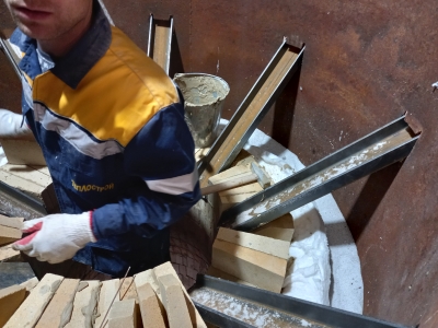 Футеровка печи по вспучиванию перлита для ТОО «Юнион Перлит» Фото 04