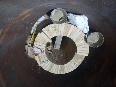 Футеровка печи по вспучиванию перлита для ТОО «Юнион Перлит» Фото 12