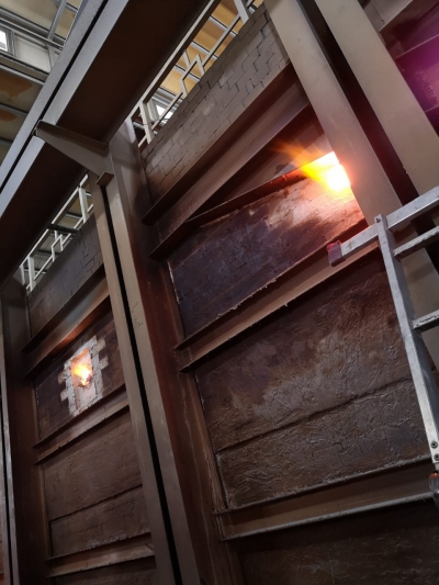 Футеровка печи подогрева нефти НПЗ Токмак 2 ОсОО «БИОПРОМ»